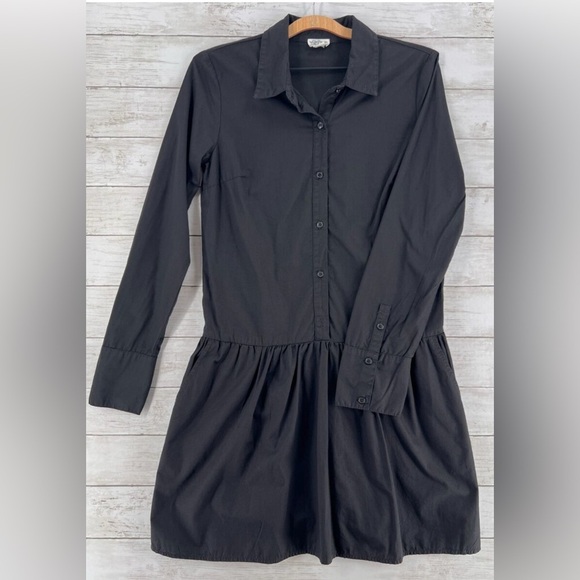 Splendid Black Shirt Dress - Picture 2 of 8